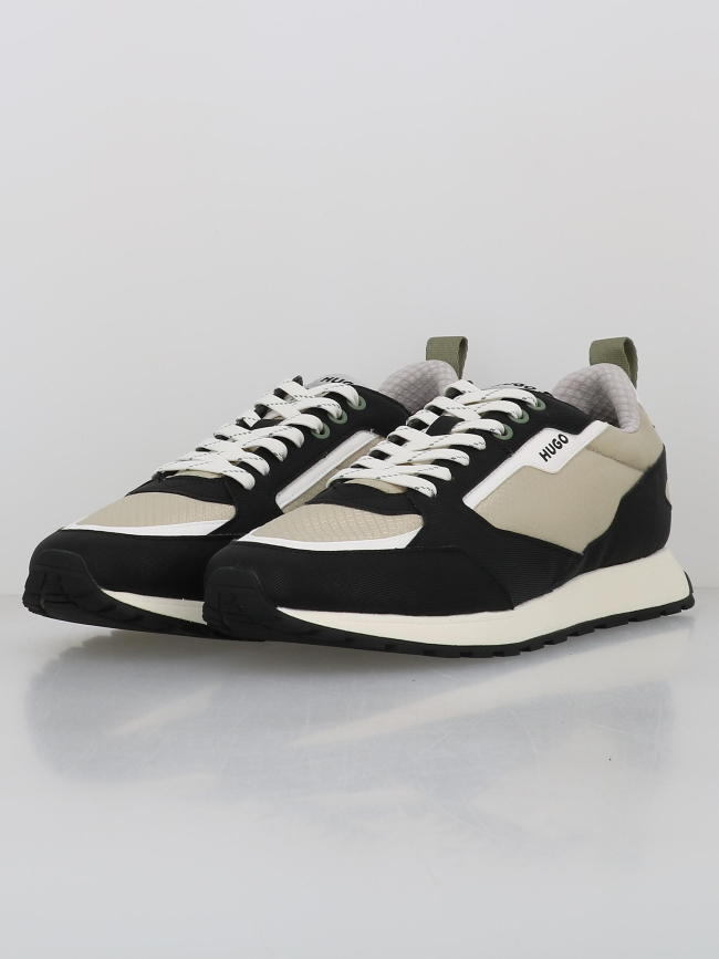 Baskets icelin runn puny beige noir homme - Hugo