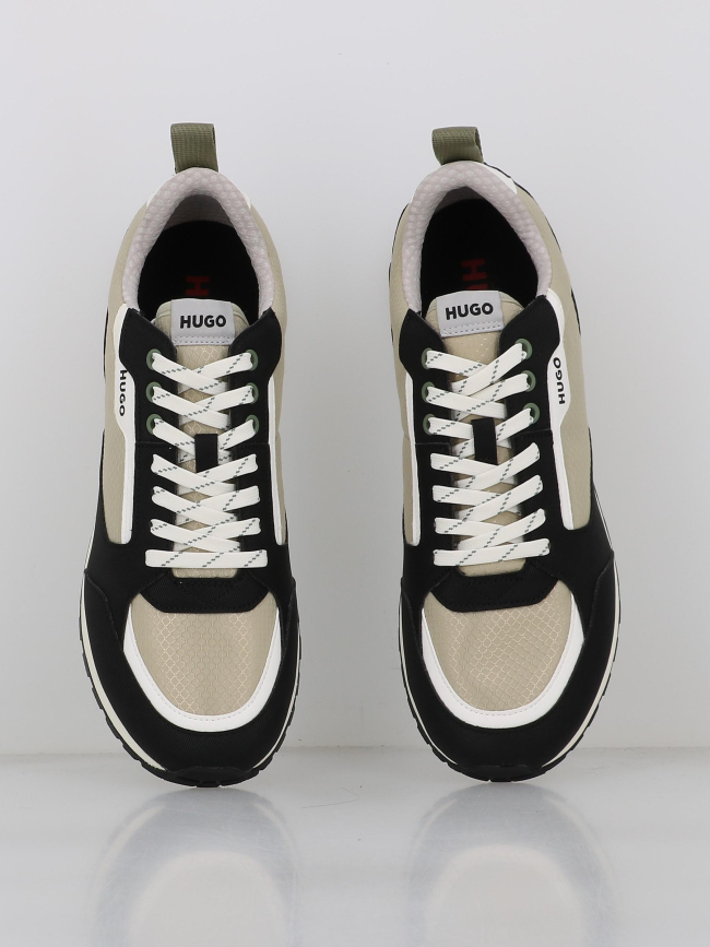Baskets icelin runn puny beige noir homme - Hugo