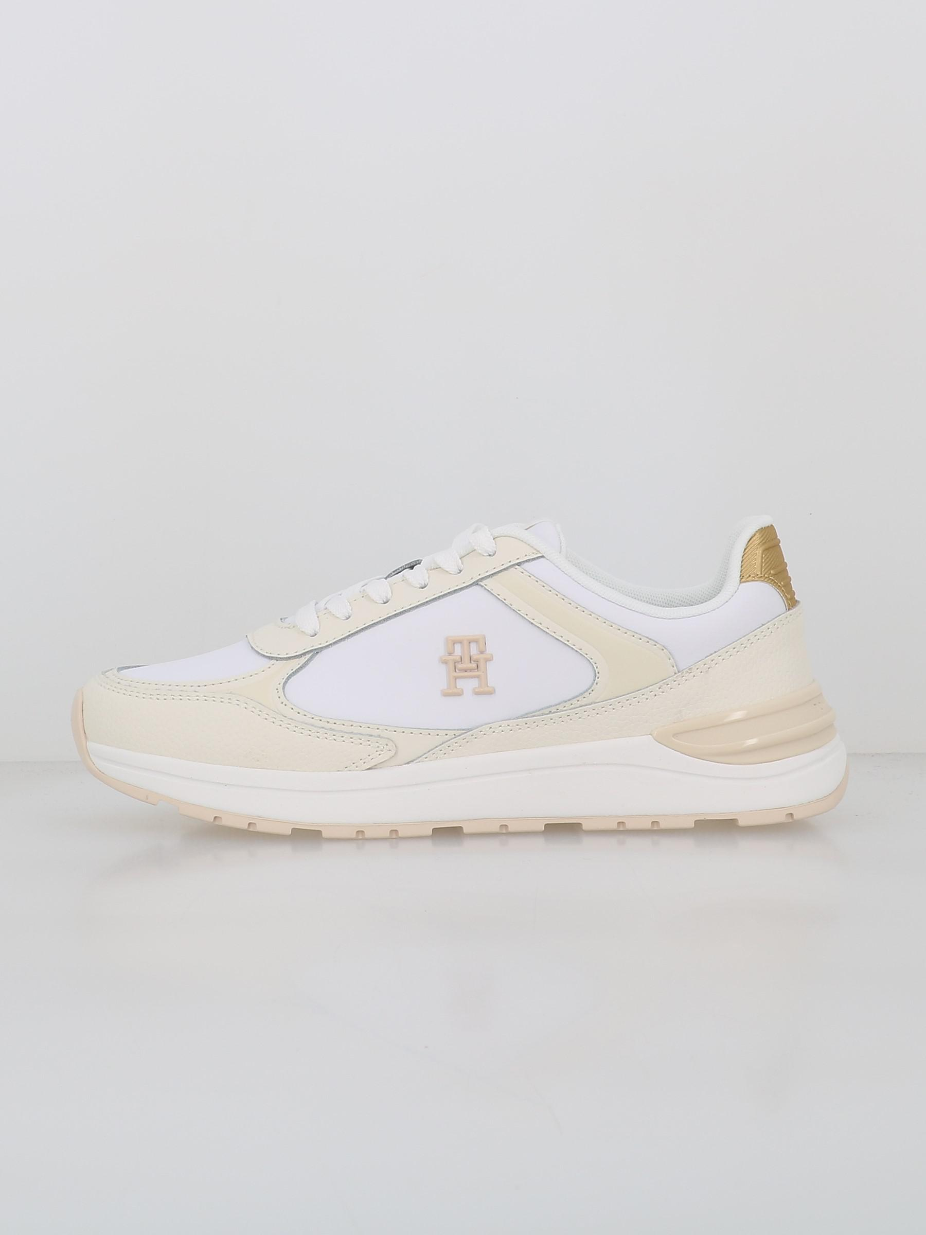 Baskets casual fashion runne blanc ivoire femme - Tommy Hilfiger