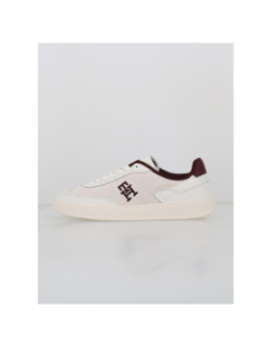 Baskets heritage blanc bordeaux femme - Tommy Hilfiger