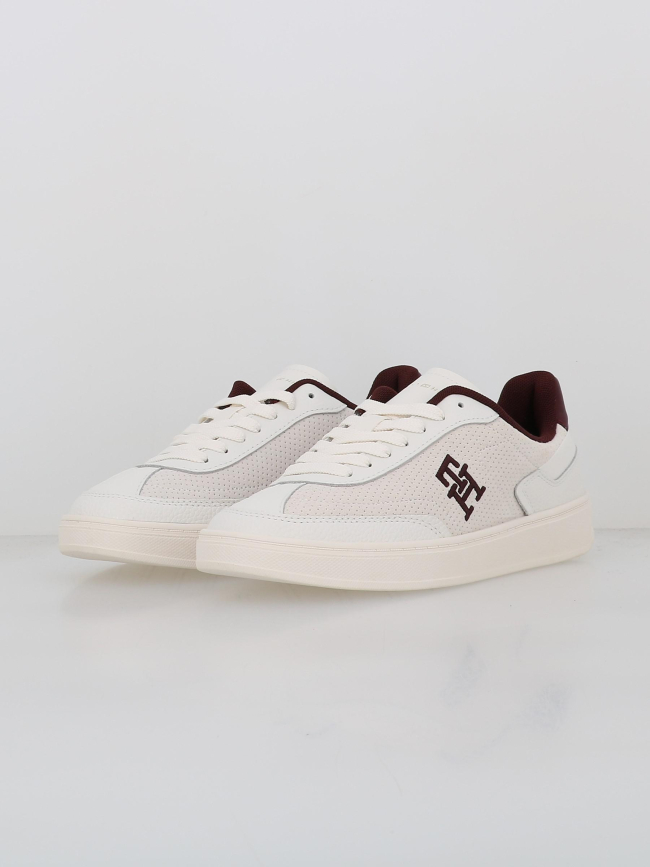 Baskets heritage blanc bordeaux femme - Tommy Hilfiger