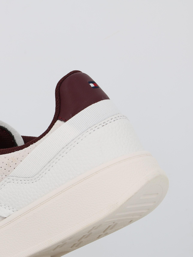 Baskets heritage blanc bordeaux femme - Tommy Hilfiger