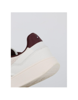 Baskets heritage blanc bordeaux femme - Tommy Hilfiger