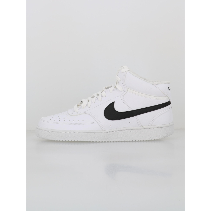 Baskets court vision mid blanc noir homme - Nike