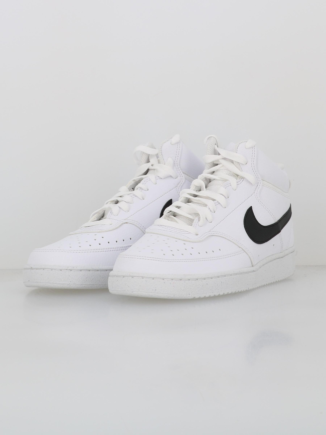 Baskets court vision mid blanc noir homme - Nike
