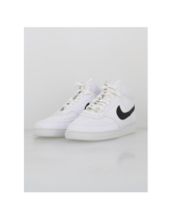 Baskets court vision mid blanc noir homme - Nike