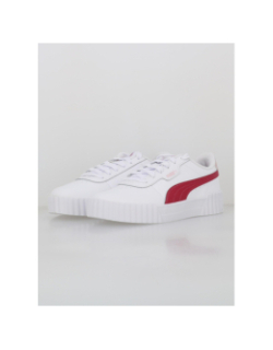 Baskets en cuir carina 3.0 blanc rose fille - Puma