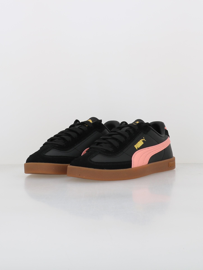 Baskets en cuir club II era noir rose femme - Puma