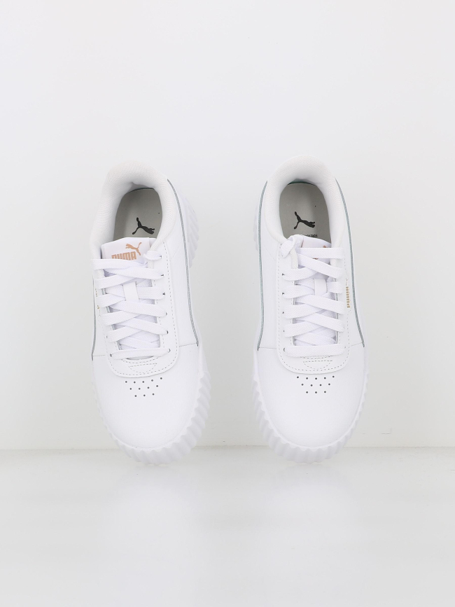 Baskets en cuir carina 3.0 blanc fille - Puma