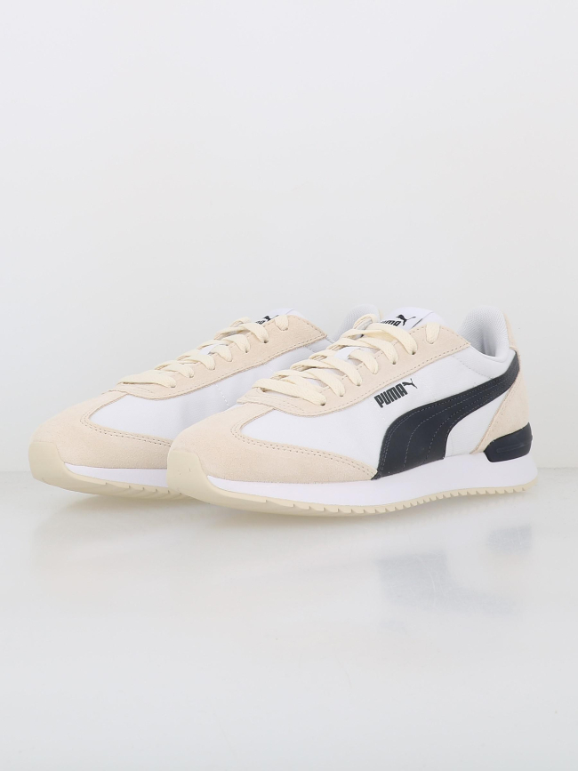 Basket R78 wind nylon blanc et bleu marine homme - Puma