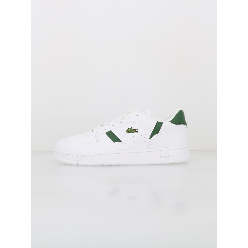 Baskets t-clip set blanc vert enfant - Lacoste