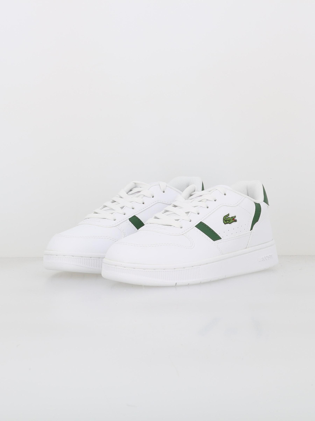 Baskets t-clip set blanc vert enfant - Lacoste