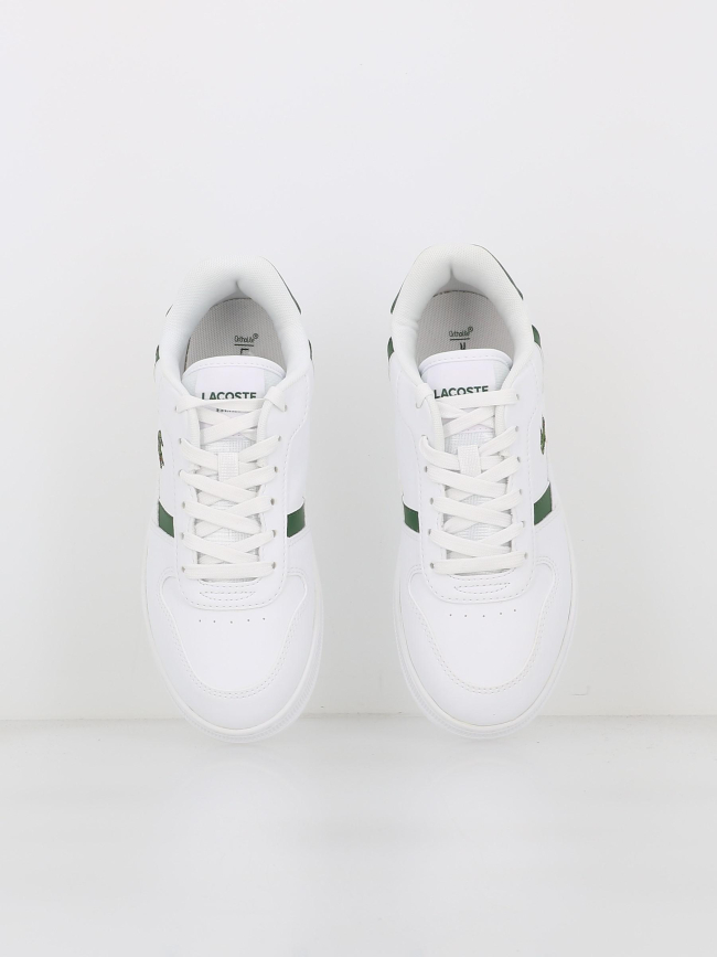 Baskets t-clip set blanc vert enfant - Lacoste