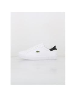Baskets powercourt blanc noir enfant - Lacoste