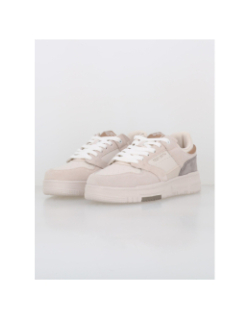Baskets en cuir cro beige homme - Teddy Smith