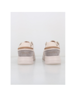 Baskets en cuir cro beige homme - Teddy Smith