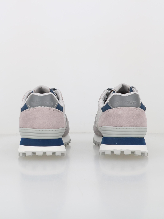 Baskets zapato cro gris bleu homme - Teddy Smith