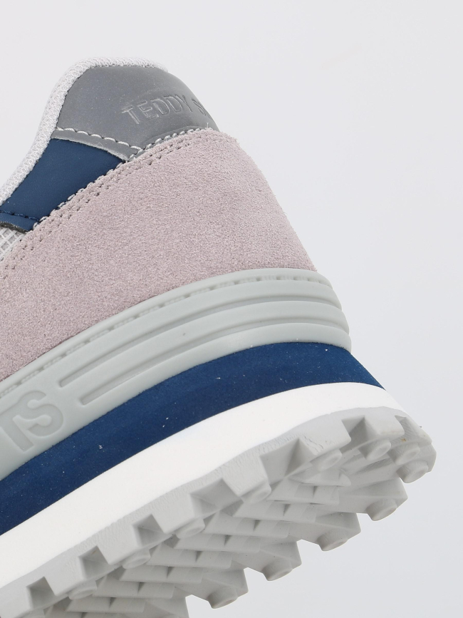 Baskets zapato cro gris bleu homme - Teddy Smith