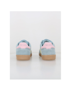 Baskets suédé retro bleu rose jaune femme - Teddy Smith