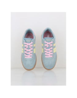Baskets suédé retro bleu rose jaune femme - Teddy Smith