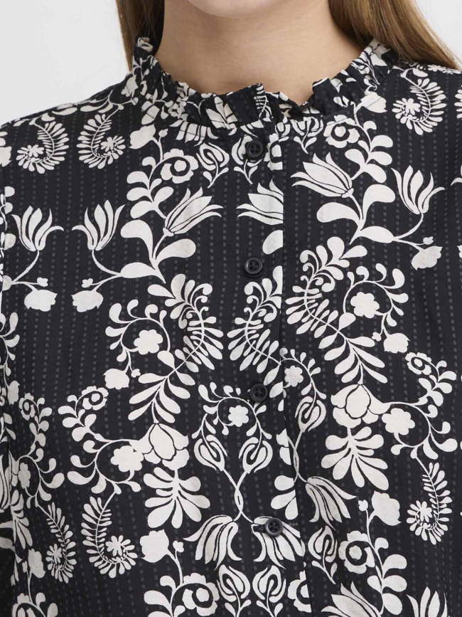 Blouse imprimée gocina noir femme - Ichi