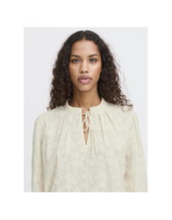 Blouse relief iheona beige femme - Ichi