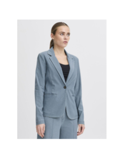 Veste blazer denim kate bleu femme - Ichi