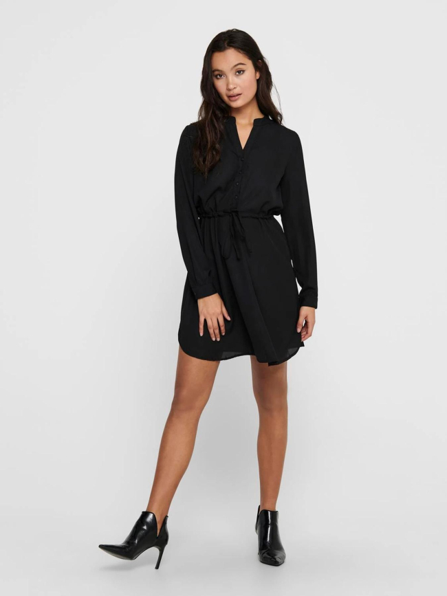 Robe tunique uni cory life noir femme - Only