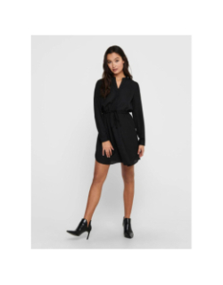 Robe tunique uni cory life noir femme - Only
