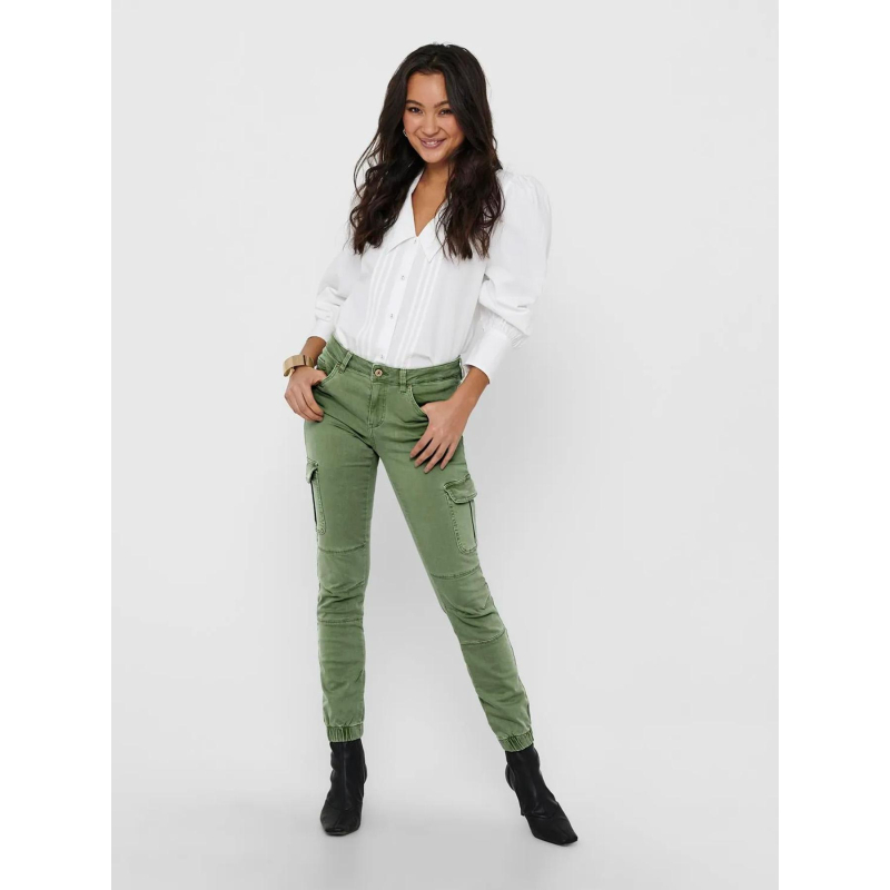 Pantalon cargo regular missouri vert femme - Only