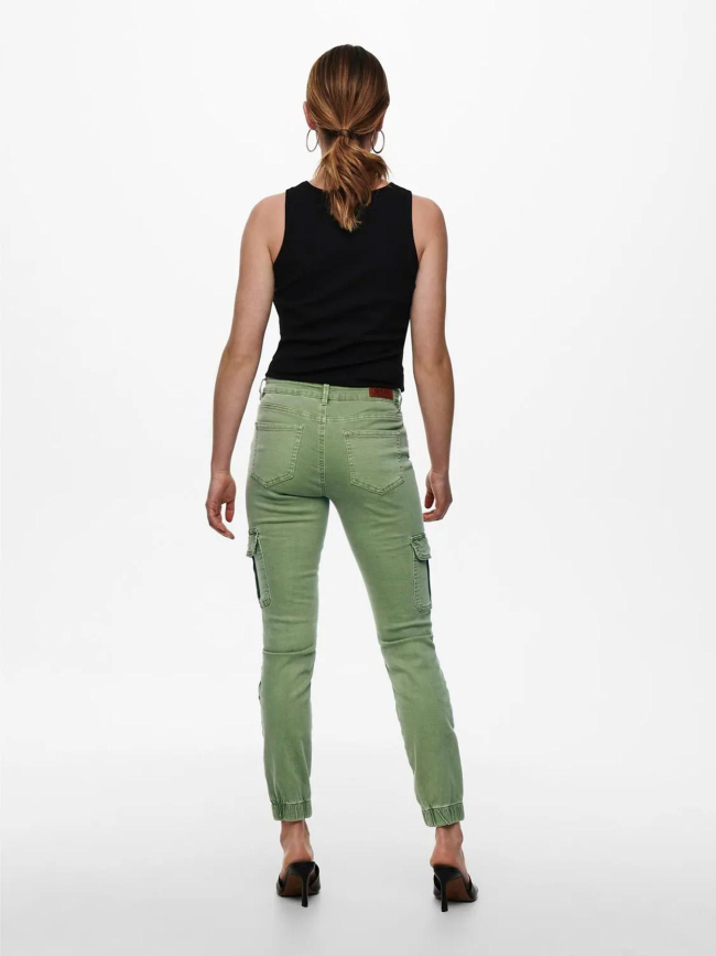 Pantalon cargo regular missouri vert femme - Only