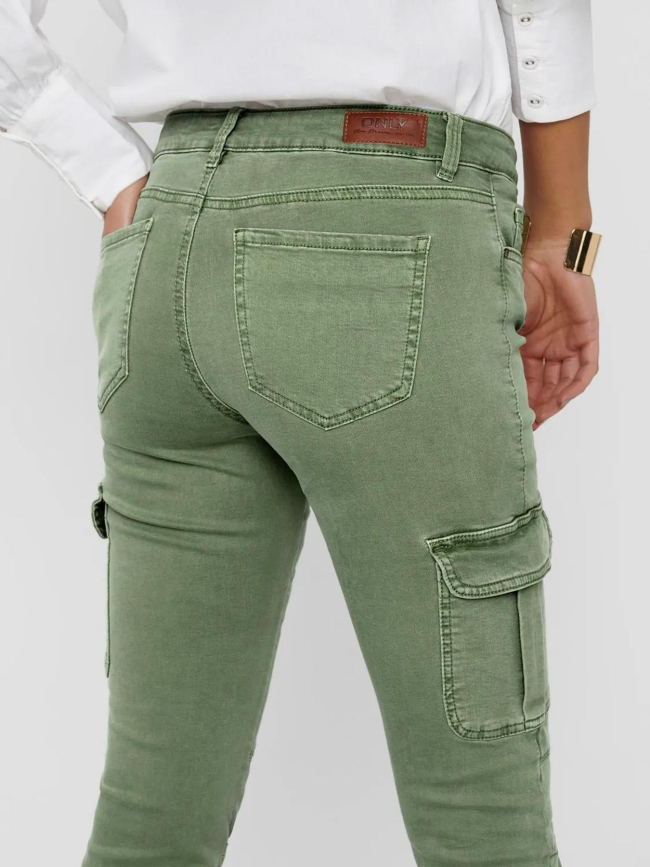 Pantalon cargo regular missouri vert femme - Only