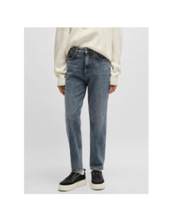 Jean mom 938 bleu marine femme - Hugo