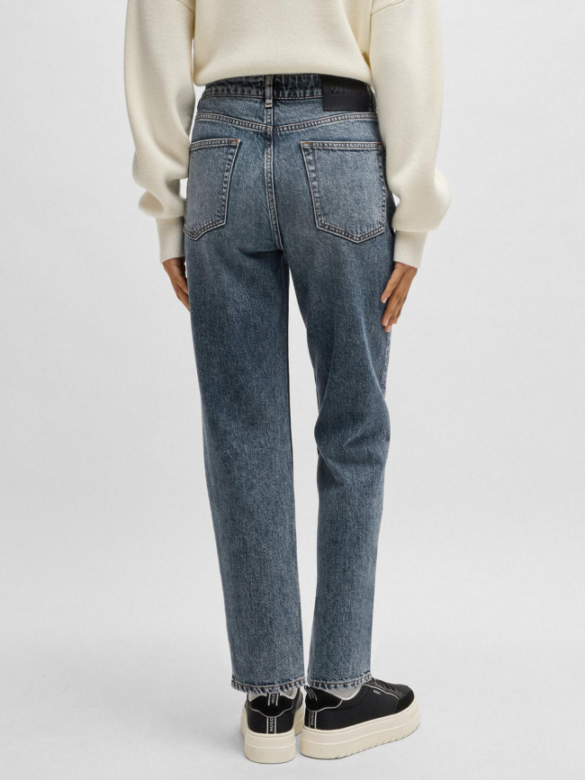 Jean mom 938 bleu marine femme - Hugo