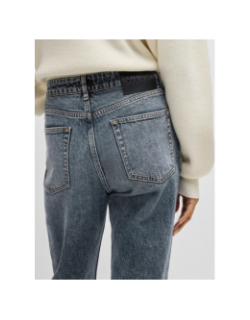 Jean mom 938 bleu marine femme - Hugo