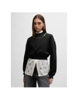 Sweat crop dewita noir femme - Hugo