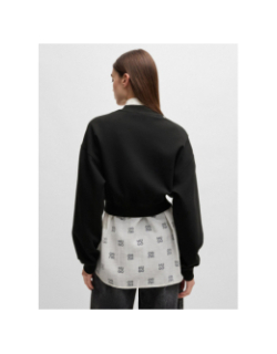 Sweat crop dewita noir femme - Hugo