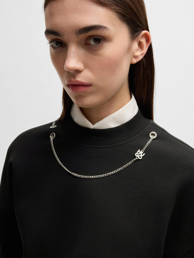 Sweat crop dewita noir femme - Hugo