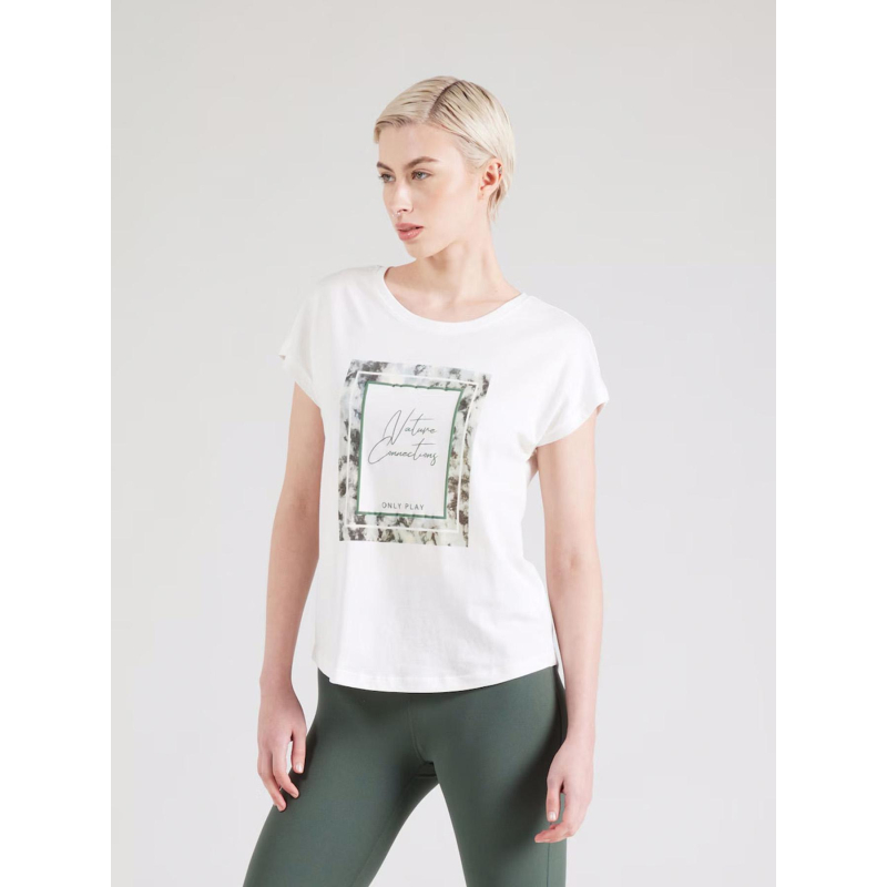 T-shirt à manches courtes onpaub blanc femme - Only Play