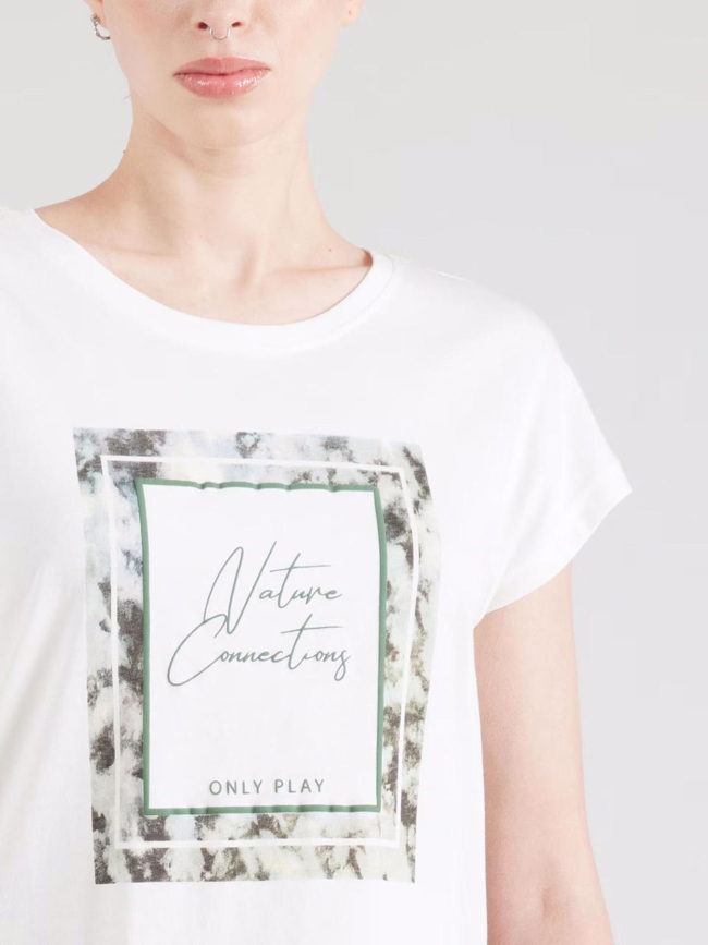 T-shirt à manches courtes onpaub blanc femme - Only Play
