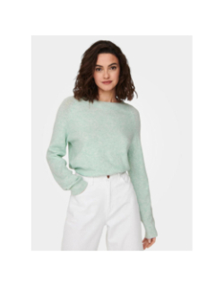 Pull col rond rica life vert femme - Only