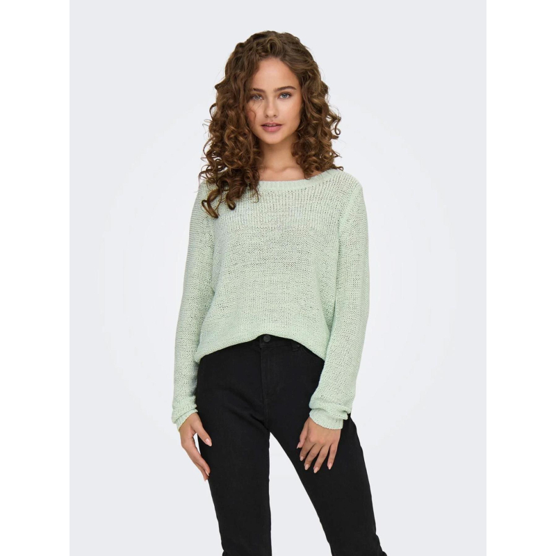 Pull geena xo vert clair femme - Only