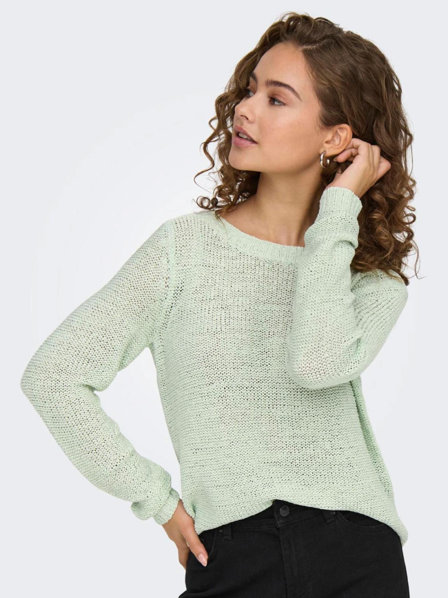 Pull geena xo vert clair femme - Only