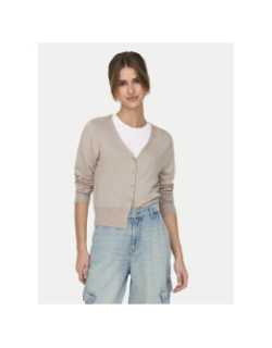 Gilet cardigan venice life beige femme - Only