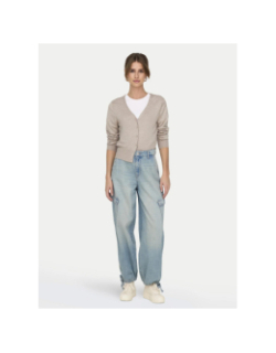 Gilet cardigan venice life beige femme - Only