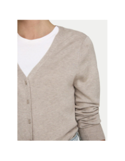 Gilet cardigan venice life beige femme - Only