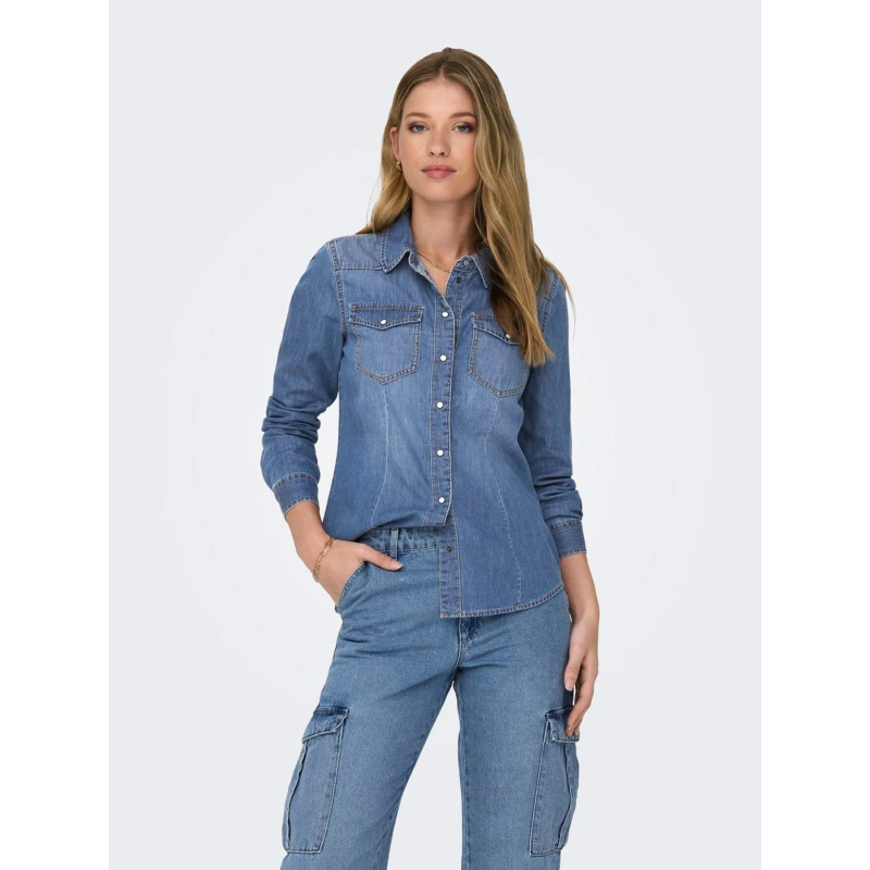 Chemise denim alexa bleu femme - Only