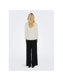 Pull col v geena blanc femme - Only