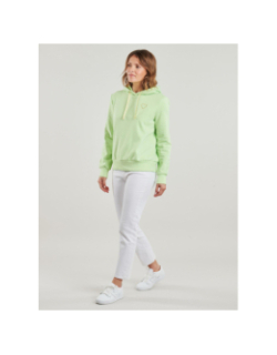 Sweat à capuche noli cœur paradise vert femme - Only