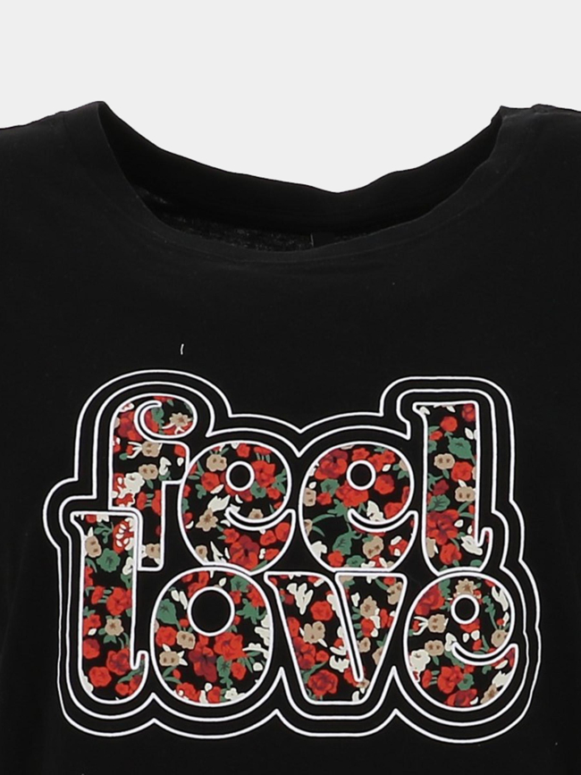 T-shirt emma life noir femme - Only